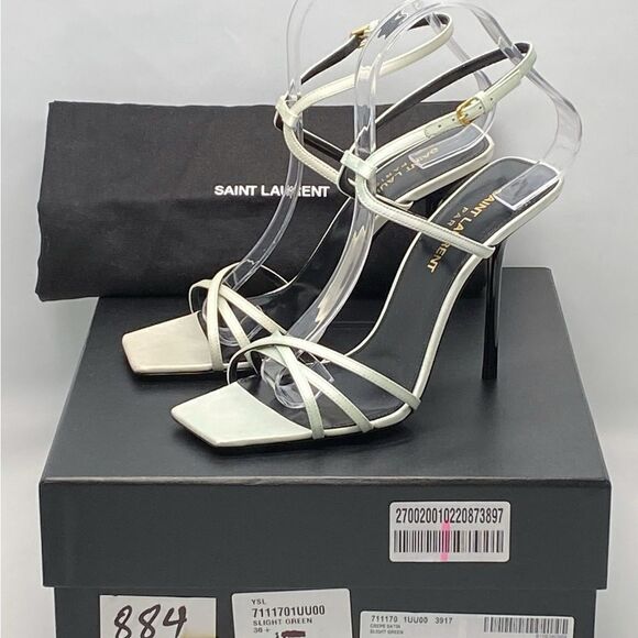 Saint Laurent Nuit 105mm high-heeled sandals size 36.5 - Picture 11 of 13